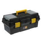 Ящик для инструмента ТУНДРА, 19", 490 х 245 х 215 мм, пластиковый, лоток, два органайзера - фото 299267041
