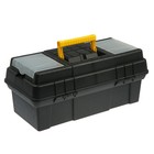 Ящик для инструмента ТУНДРА, 19", 490 х 245 х 215 мм, пластиковый, лоток, два органайзера - Фото 20