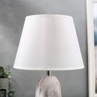 Лампа настольная 16383/1 E27 40Вт бело-серый 23х23х39 см RISALUX - фото 21235190