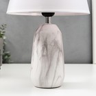 Лампа настольная 16383/1 E27 40Вт бело-серый 23х23х39 см RISALUX - фото 21235191