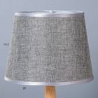 Лампа настольная 16384/1 E14 40Вт серый 22х22х37 см RISALUX - Фото 4
