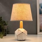 Лампа настольная 16387/1 E14 40Вт белый 22х22х37 см RISALUX - фото 21235209