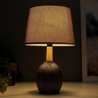 Лампа настольная 16388/1 E14 40Вт серебро 22х22х37 см RISALUX - фото 21235217