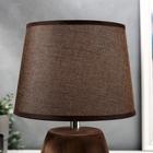 Лампа настольная 16400/1 E14 40 Вт черно-коричневый 22×22×37 см RISALUX - фото 22972531