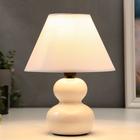 Лампа настольная 16401/1WT E14 40 Вт белый 17×17×24 см - Фото 2