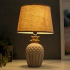 Лампа настольная 16307/1 E14 40Вт серый 22х22х37 см RISALUX - фото 21235252