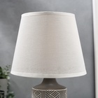 Лампа настольная 48475/1GR E14 40 Вт серый 20×20×31.5 см RISALUX - Фото 7