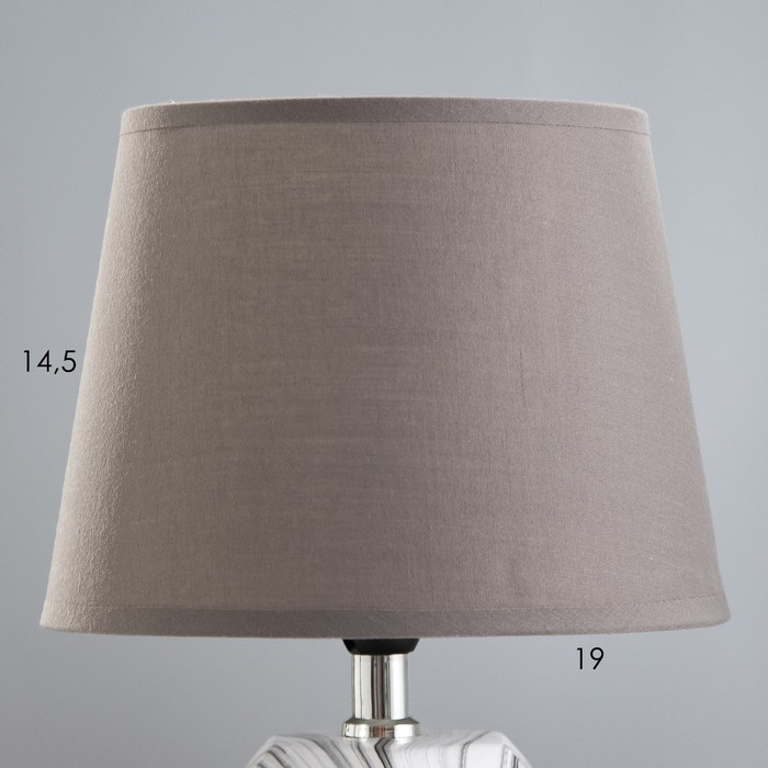 Лампа настольная 16407/1 E14 40Вт серый 20х20х32,5 см RISALUX - фото 1926188874