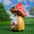 Садовая фигура из гипса «Мухомор с лягушкой», 32×15×15 см - фото 45519027