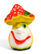 Садовая фигура из гипса «Мухомор с лягушкой», 32×15×15 см - Фото 4