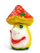 Садовая фигура из гипса «Мухомор с лягушкой», 32×15×15 см - фото 45519024
