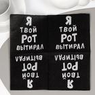 Салфетки бумажные однослойные «Я твой рот вытирал», 24×24 см, 100 шт. - Фото 2