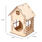 Кормушка для птиц «Изба бревенчатая», 14 × 13,5 × 23 см - Фото 3