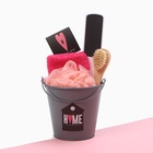 Набор подарочный «Этель» Home, полотенце, щётка, мочалка  (артикул 5373454)  большой выбор товаров оптом и в розницу по низким ценам с доставкой