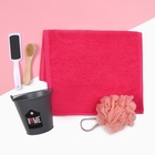 Набор подарочный «Этель» Home, полотенце, щётка, мочалка  (артикул 5373454)  большой выбор товаров оптом и в розницу по низким ценам с доставкой