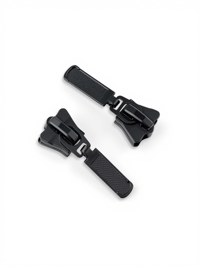 Бегунок для молнии «Трактор», №8, автоматический, набор 10 шт., чёрный