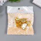 Уголок (ножка) для шкатулки металл "Царская" золото 2,9х2,6 см (комплект 8 шт) - фото 26191961