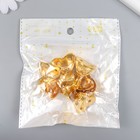 Уголок (ножка) для шкатулки металл "Царская" золото 2,9х2,6 см (комплект 8 шт) - фото 26191962