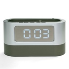 Часы - органайзер электронные с будильником, настольные, календарь, секундомер, от батареек 3×ААА - Фото 6