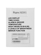 Часы - органайзер электронные с будильником, настольные, календарь, секундомер, от батареек 3×ААА - Фото 8