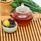 Китайский связанный зеленый чай, 50 г (+ - 5 г), 6 шт, микс цветка - Фото 7