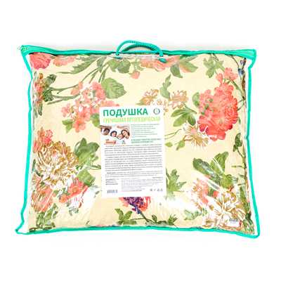 Подушка ортопедическая гречишная, 50×60 см