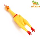 Игрушка пищащая "Задумчивая курица XL" для собак, 41 см, жёлтая - Фото 1