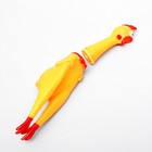 Игрушка пищащая "Задумчивая курица XL" для собак, 41 см, жёлтая - Фото 5