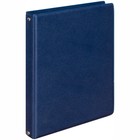 Тетрадь на кольцах A5, 80 листов клетка, обложка ПВХ, синяя - Фото 1