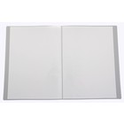 Папка с 30 прозрачными вкладышами А4, 500мкм, серая - Фото 2