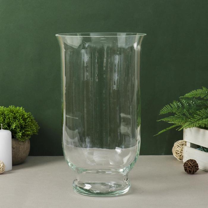 Ваза «Афина» средняя, 4.5 л, 30×17.3 см, стекло, прозрачная - Фото 1