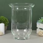 Ваза для цветов «Афина», 2.5 л, d=18 см, 25×15 см, стекло, прозрачная - Фото 1