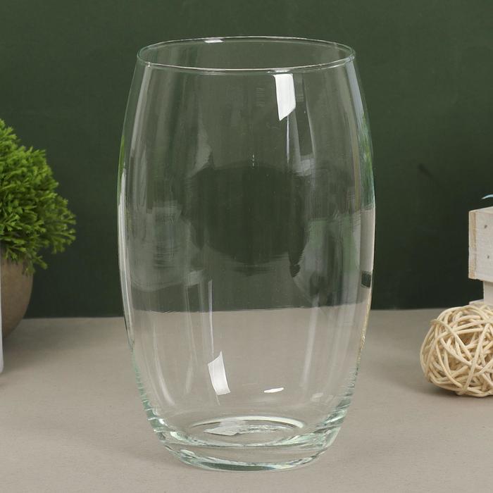 Ваза для цветов «Фестиво», 1.65 л, 20×12.5 см, стекло, прозрачная - Фото 1