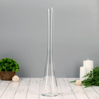 Ваза «Илза» 300 мл, 40×8 см, стекло, прозрачная