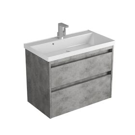 

Тумба MUSKAT 80 темный камень с раковиной Classic 80