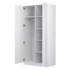 Шкаф French, двухсекционный, 190х89,8х50 см, цвет белый - Фото 4
