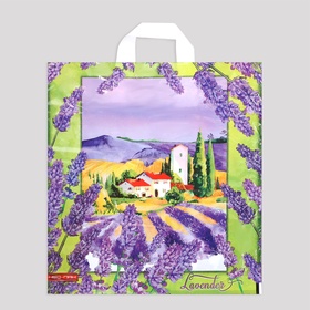 Пакет «Лаванда», полиэтиленовый с петлевой ручкой, 38?40 см, 40 мкм (комплект 25 шт)