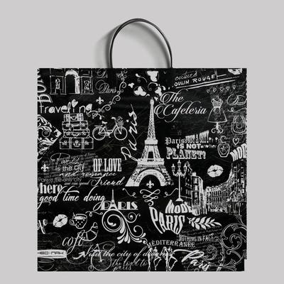 Пакет «Бонжур», полиэтиленовый с пластиковой ручкой, 37×35 см, 90 мкм