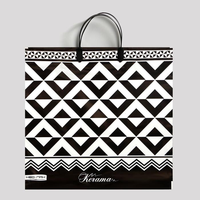 Пакет «Керама», полиэтиленовый с пластиковой ручкой, 37×35 см, 90 мкм - Фото 1