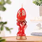 Свеча фигурная "Пасхальный ангел", красный, 5.5х16.2 см, 175 гр - фото 321438486