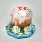 Свеча фигурная "Пасхальный кулич на подставке", 11х9 см, 270 гр - фото 809438904