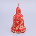 Свеча резная "Пасхальный колокольчик", красный, 7х11 см, 140 гр - Фото 3