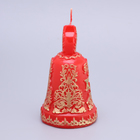 Свеча резная "Пасхальный колокольчик", красный, 7х11 см, 140 гр - Фото 4