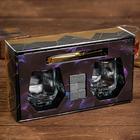 Подарочный набор "Сила. Воля. Успех", камни для виски 6шт, бокал 2шт, щипцы - Фото 5