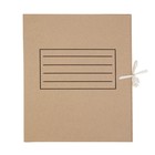 Папка архивная с завязками Calligrata, микрогофрокартон, 100 мм, до 900 листов, бурая - Фото 3