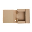 Папка архивная с завязками Calligrata, микрогофрокартон, 100 мм, до 900 листов, бурая - Фото 2