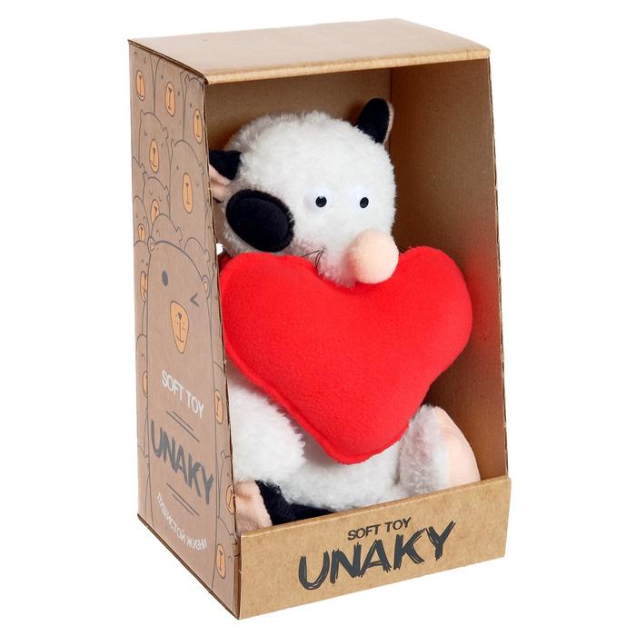 Мягкая игрушка «Котик Барсик с красным сердцем», 20 см - Фото 1