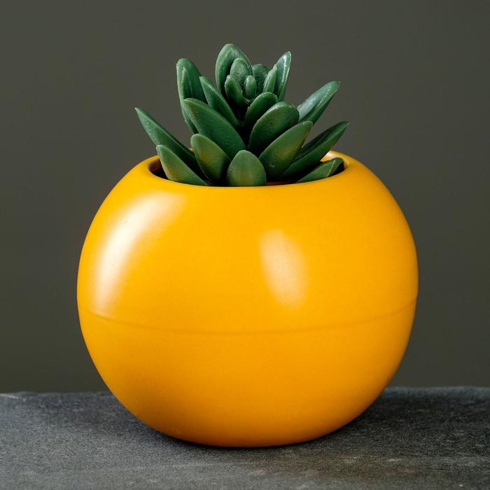 Кашпо "Апельсин" 11х9см, МИКС - Фото 1