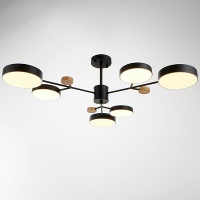 Люстра 1075/6BK LED 72 Вт черный 98×98×60 см BayerLux