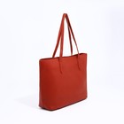 Сумка-шопер на молнии, цвет коричневый - фото 21236191